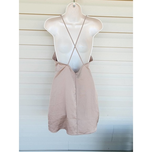NWT Lottie Moss Mini Dress Size Small Mauve/ Gold In Color - Picture 3 of 5